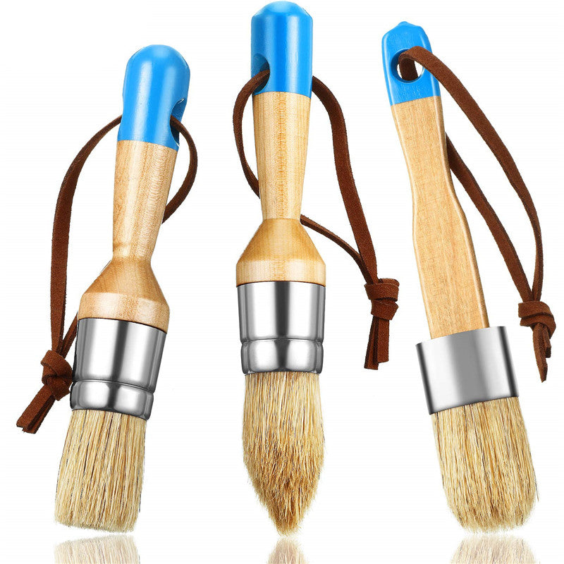 Premium Brush 3 Piece Set - Perfect for Chalk Based Paints